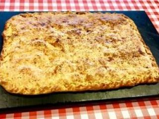 Whole coca farcida typical of Benidorm