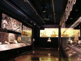 View of the interior gallery of the archaeological museum of Alicante