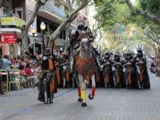 Moors parading in Denia