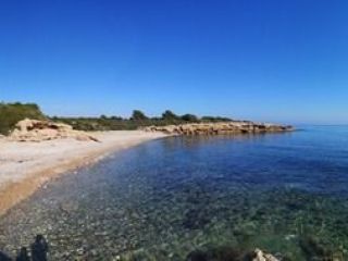 Shore of Petxina beach in Peniscola