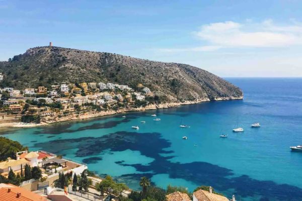 Moraira cove and coastline